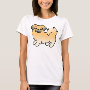 T-shirt Tibétain Spaniel Fawn Sable Chien de Dessin Animé 