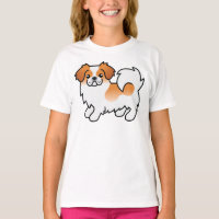 Tibétain Spaniel Parti-Couleur Rouge Chien de Dess