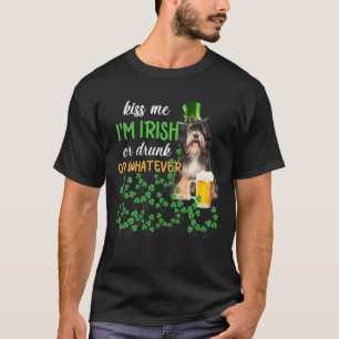 T-shirt Tibétain Terrier M'Embrasse Je suis Irlandais Ou I