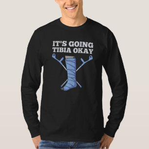 T-shirt Tibia Cool Hommes Femmes Jambe Cassée Cheville Pie