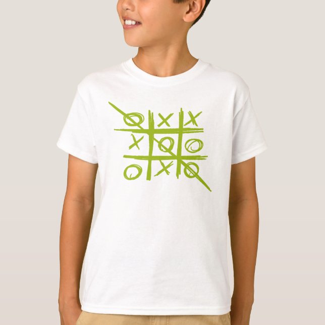 T-shirt Tic-Tac-Toe Tris Noughts et Croisés jeu (Devant)