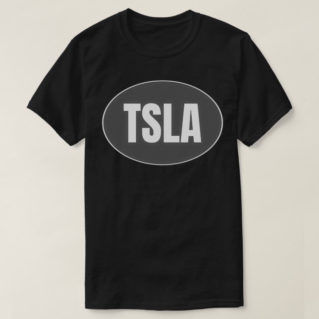 T-shirt Ticker TSLA (Design devant)