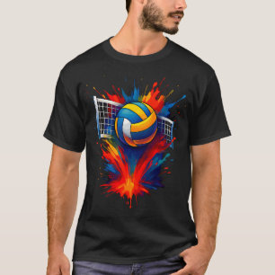 T-shirt Tie and Dye Coloré Éclaboussure de Couleur dans le