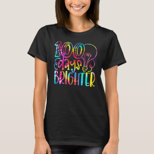 T-shirt Tie Dye 100 Jours Étudiant plus brillant Joyeux 10