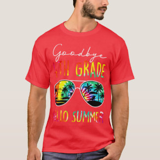 T-shirt Tie Dye Adieu 4e Année Bonjour Été Dernier Jour De