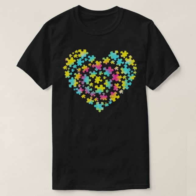T-shirt Tie Dye Autism (Design devant)