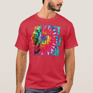 T-shirt Tie Dye Best Uncle Ever Lion Funny Uncle Fathers D