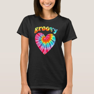 T-shirt Tie Dye Coeur Amour Super Hippie les années 70 Cos