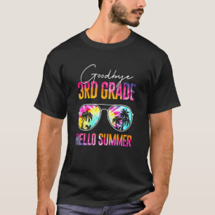 T-shirt Tie Dye Dernier Jour De L'École Adieu 3E Année Bon