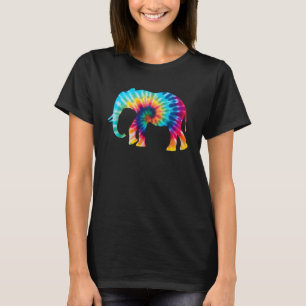 T-shirt Tie Dye Elephant Sauvez les animaux
