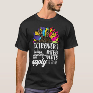 T-shirt Tie Dye Extrovert Seeking Friendships With Introve