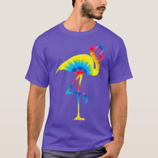 T-shirt Tie Dye Flamingo Rainbow Prince Bird Animal Peace
