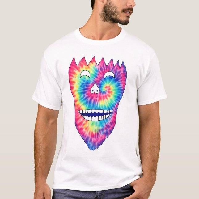 T-shirt Tie-Dye Grin Skull (Devant)