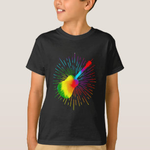 T-shirt Tie Dye Guitar Music Design Guitariste coloré