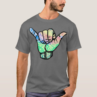 T-shirt Tie Dye Hang Loose Tie Tee Color Tie Dye Hang Loos