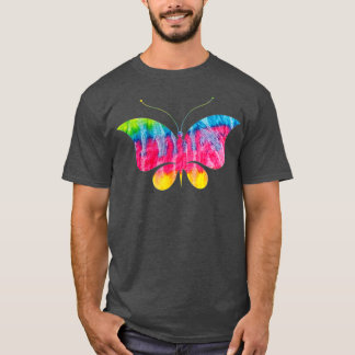 T-shirt Tie Dye Hippy Butterfly Science Amateurs Graphique