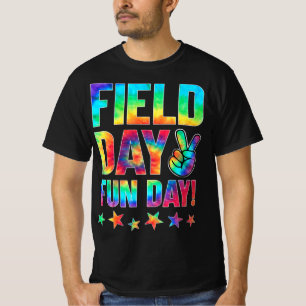 T-shirt Tie Dye Je suis juste ici pour le jour de terrain