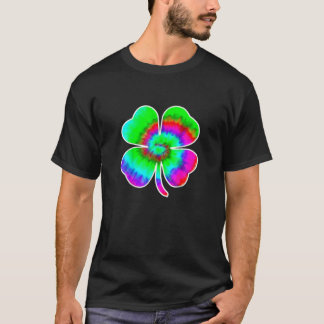 T-shirt Tie Dye Jour de la Saint Patrick Femmes Hommes Ver