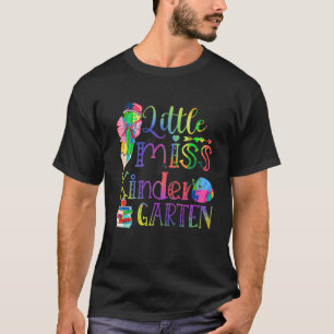 T-shirt Tie Dye Little Miss Kindergarten Pencil Retour À S
