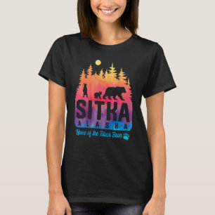 T-shirt Tie Dye Mère Ours et Cubs Sitka Alaska