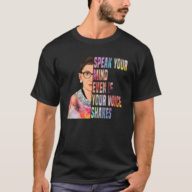 T-shirt Tie Dye Parle Ton Esprit Même Si Ta Voix Tire (Devant)