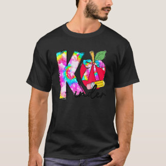 T-shirt Tie Dye Pomme Maternelle Élève Enseignant 