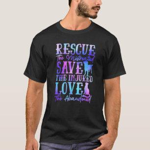 T-shirt Tie Dye Secourir Le Mistreated À L'Évitement De L'