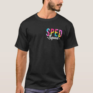 T-shirt Tie Dye Spad Squad Pocke Special Education Crew Li