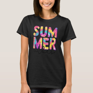 T-shirt Tie Dye Summer Vibes Hawaii Beach Summer Vacances