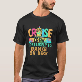 T-shirt Tie Dye Vacation Cruise Crew Les Plus Susceptibles