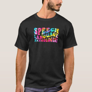 T-shirt Tie Dye Voix Langue Pathologiste Abaissez vos mots