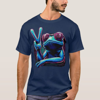 T-shirt TieDye Cool grenouille Hippie 4