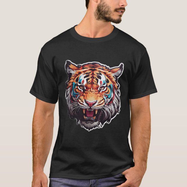 T-shirt Tige rougeoyant design (Devant)