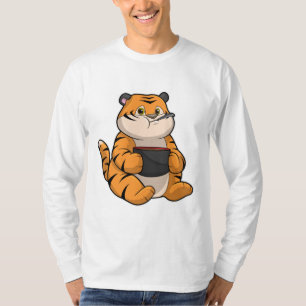 T-shirt Tiger à manger avec Bowl