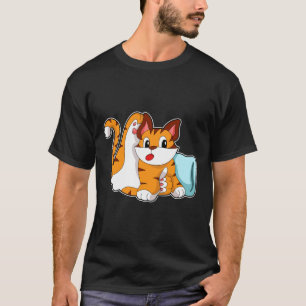 T-shirt Tiger chat avec Coussin