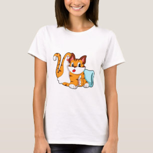 T-shirt Tiger chat avec Coussin