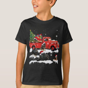 T-shirt Tiger Conduite Arbre de Noël Camion Rouge Tiger Ch