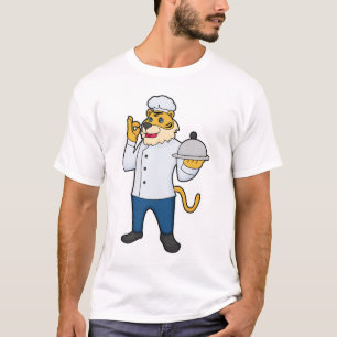T-shirt Tiger Cook Chef hat Platter