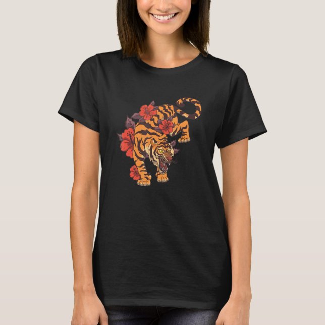 T-shirt Tiger Eye Safari Zoo Faune Animal Zookeeper Cos (Devant)