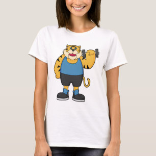 T-shirt Tiger Fitness Dumbbell