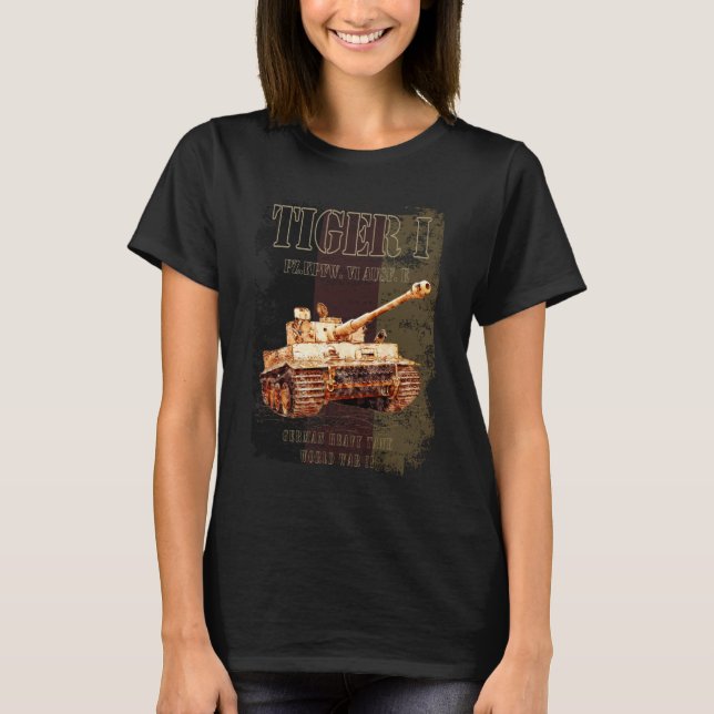 T-shirt Tiger I Allemand 2ÈME GUERRE MONDIALE de chars lou (Devant)