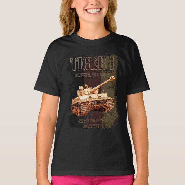 T-shirt Tiger I Allemand 2ÈME GUERRE MONDIALE de chars lou (Devant)