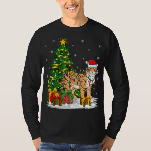 T-shirt Tiger Lover Xmas Famille Correspondant Père Noël F