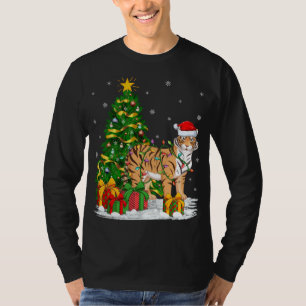 T-shirt Tiger Lover Xmas Famille Correspondant Père Noël F