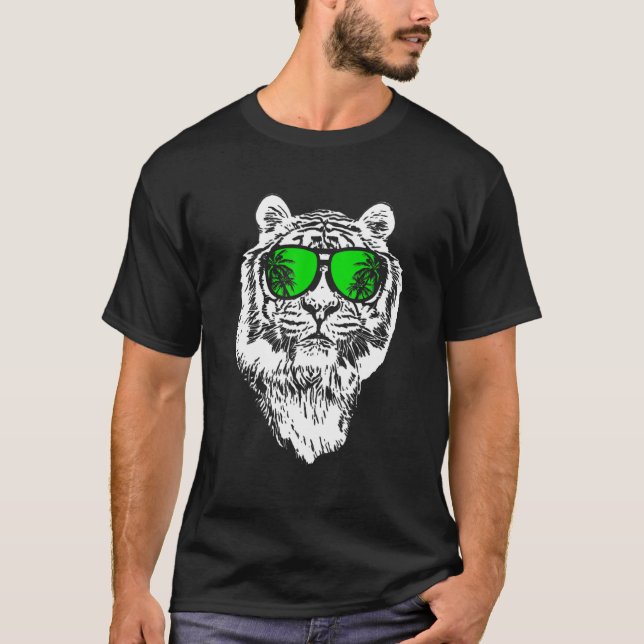 T-shirt Tiger Lunettes de soleil Musique Uralub Tiger Aime (Devant)