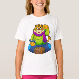 T-shirt Tiger Nerd avec Livre