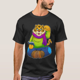 T-shirt Tiger Nerd avec Livre