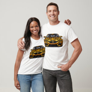 T-shirt Tiger Orange Performance Coupé — BV-BTO Vue de fac
