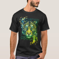 Tiger Pride Abstraite nature art moderne éclabouss