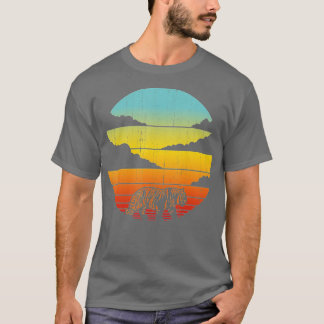 T-shirt Tiger Retro Vintage 60s les années 70 Sunset Mamma